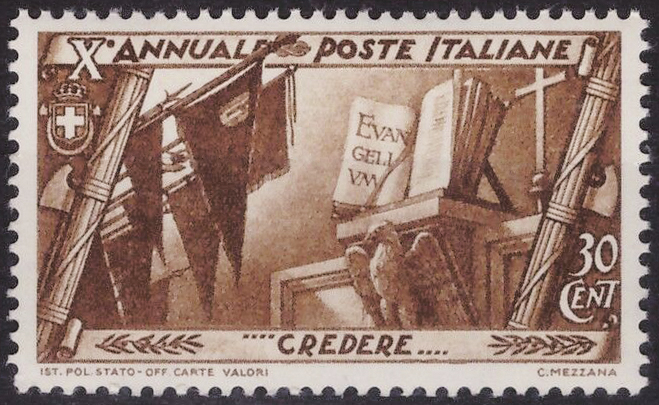 Dan Piazza Speaks on History of Italian Stamps Under Fascism