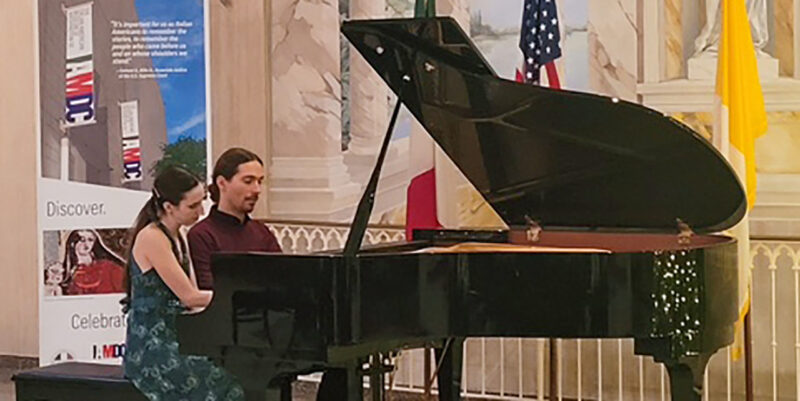 Pianists from Rome Delight Audience at Casa Italiana